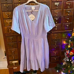 Periwinkle Knox Rose Dress Size M